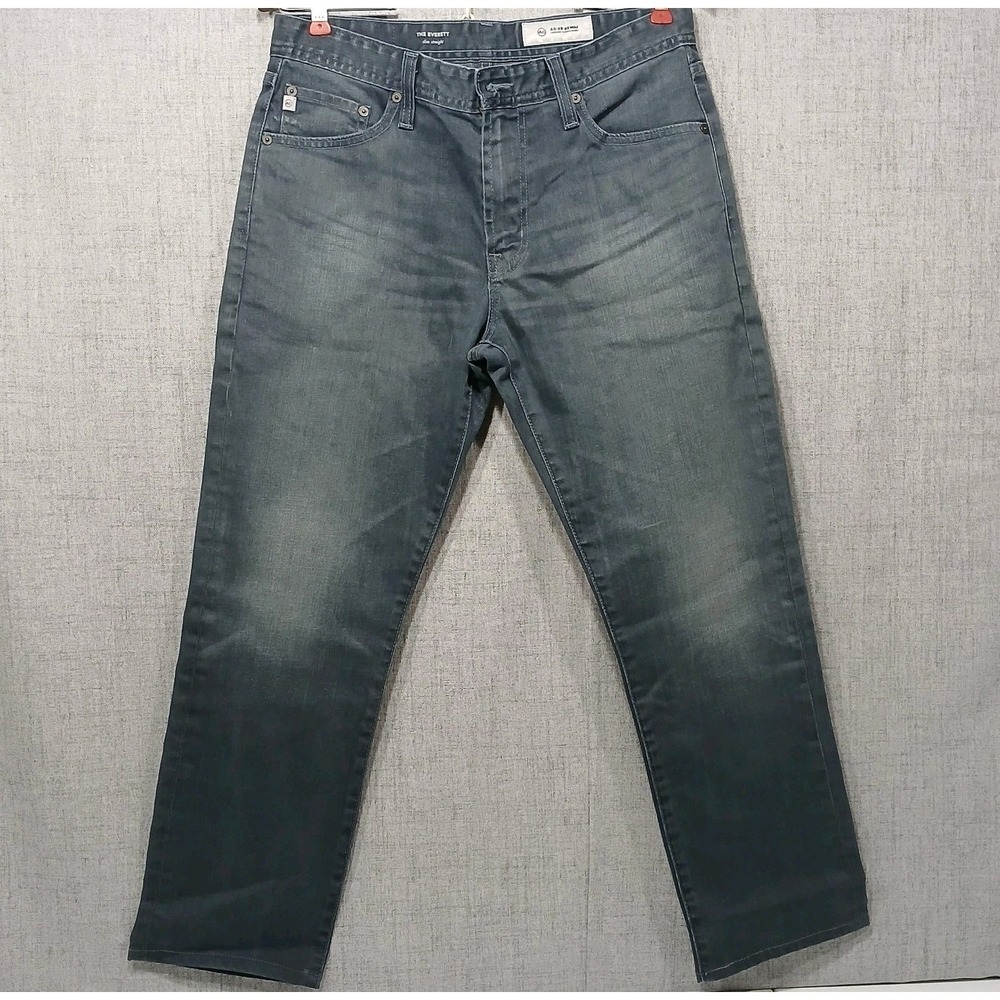 AG-ed Mens Denim‎ Jeans The Everett Slim Straight Leg SZ 31x28 Med Wash Classic